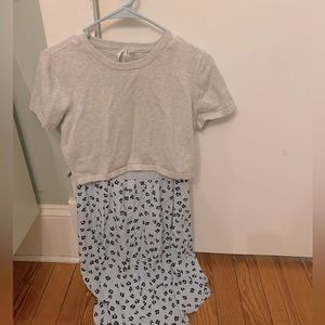 Seraphine maternity nursing dress. 2 pieces. Lift up top.